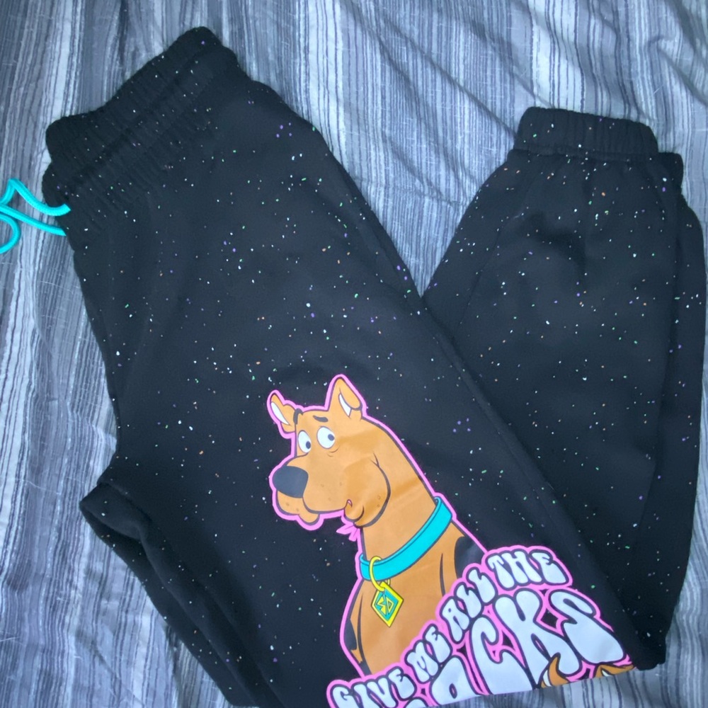 Kids Black Scooby-Doo Joggers